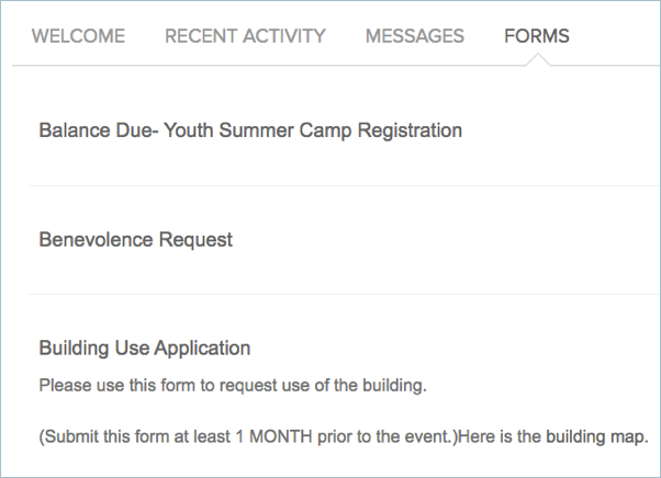 filling out a form